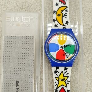 Swatch GN134 Space People Unisex Watch Jean-Charles de Castelbajac Vintage 1990s